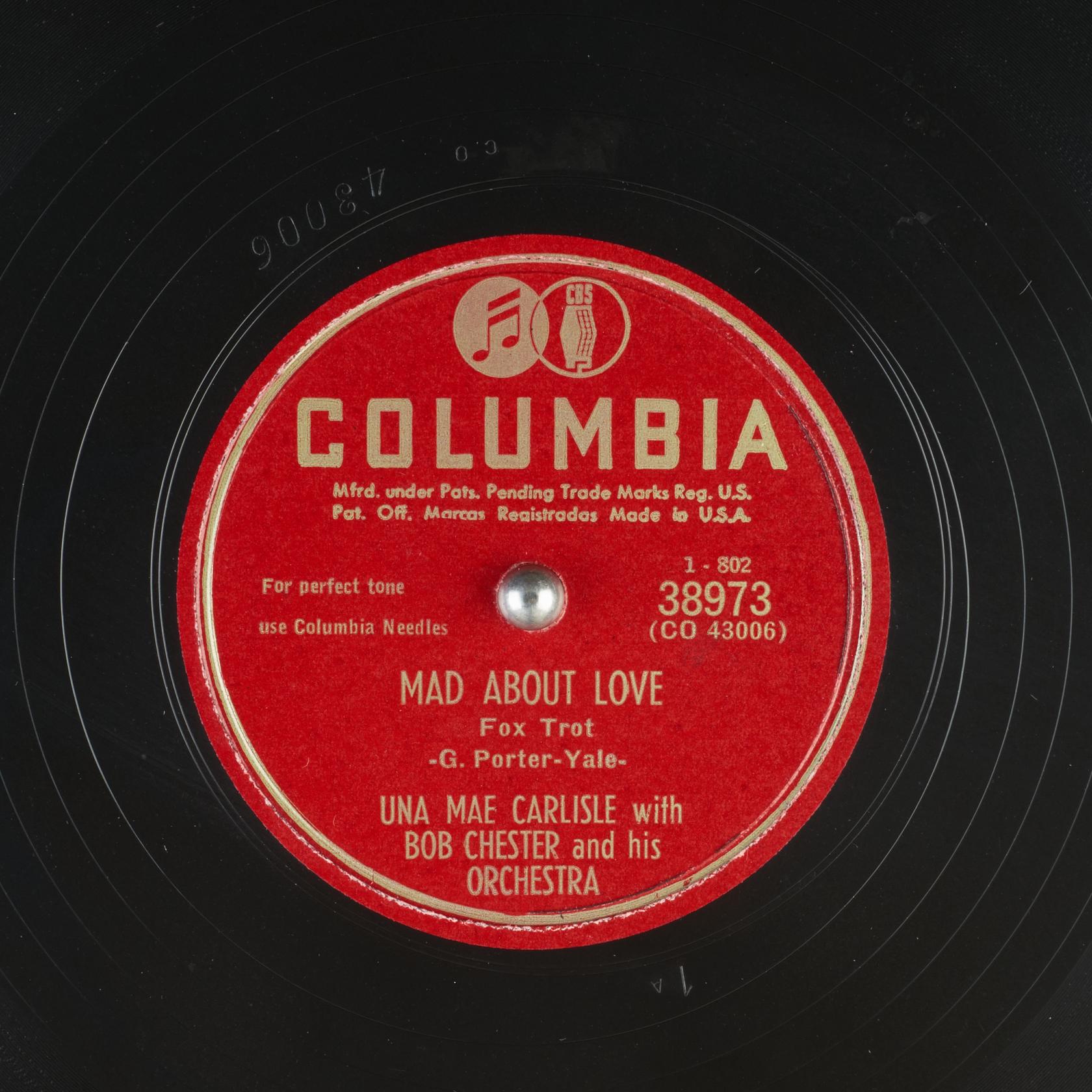 Mad About Love 78rpm
